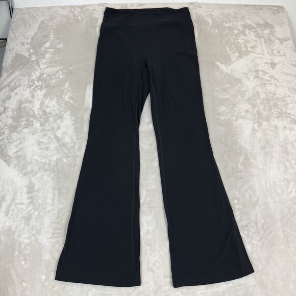 Lululemon Pants Womens 10 Black Groove Pant Flare Super High Rise Nulu Comfort - Picture 1 of 10